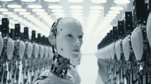 Abstract representation of OpenAI corporate turbulence